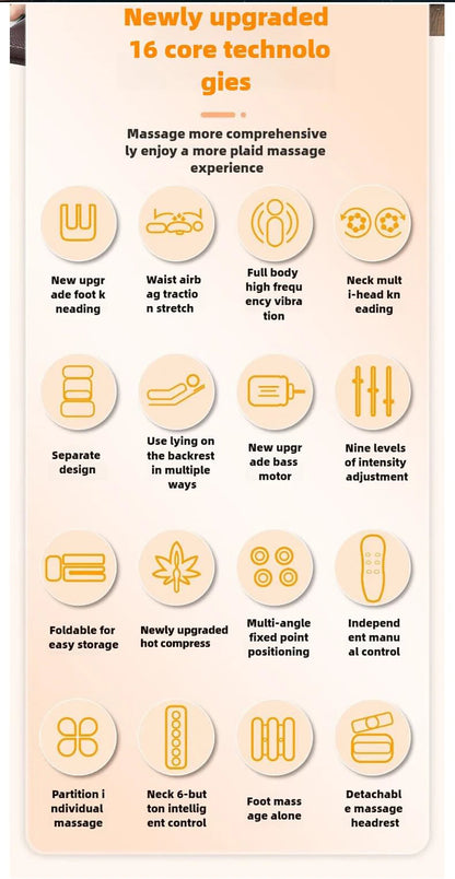 HeatFlex Full-Body Heating Massage Mattress