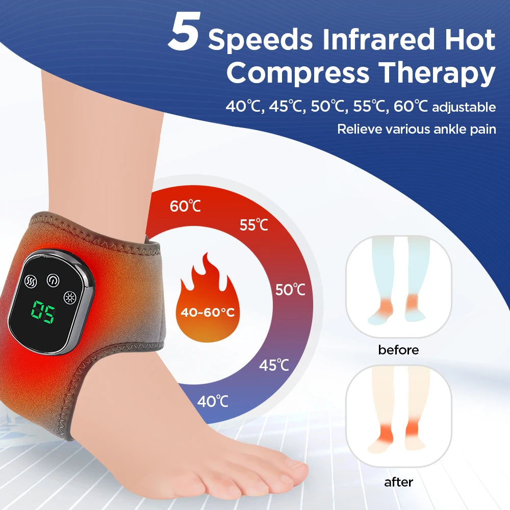 HeatFlex Ankle Heat & Vibration Massager