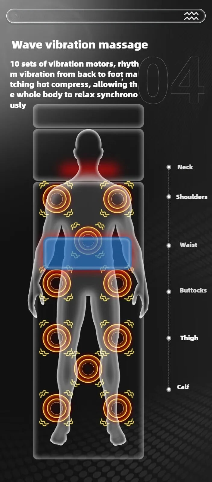 HeatFlex Full-Body Heating Massage Mattress
