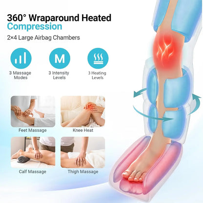 HeatFlex Air Compression Leg Massager