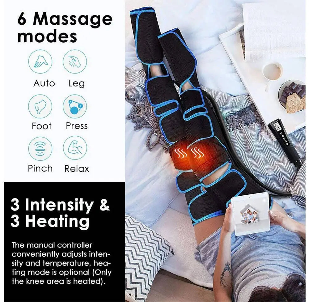 HeatFlex Air Compression Leg Massager