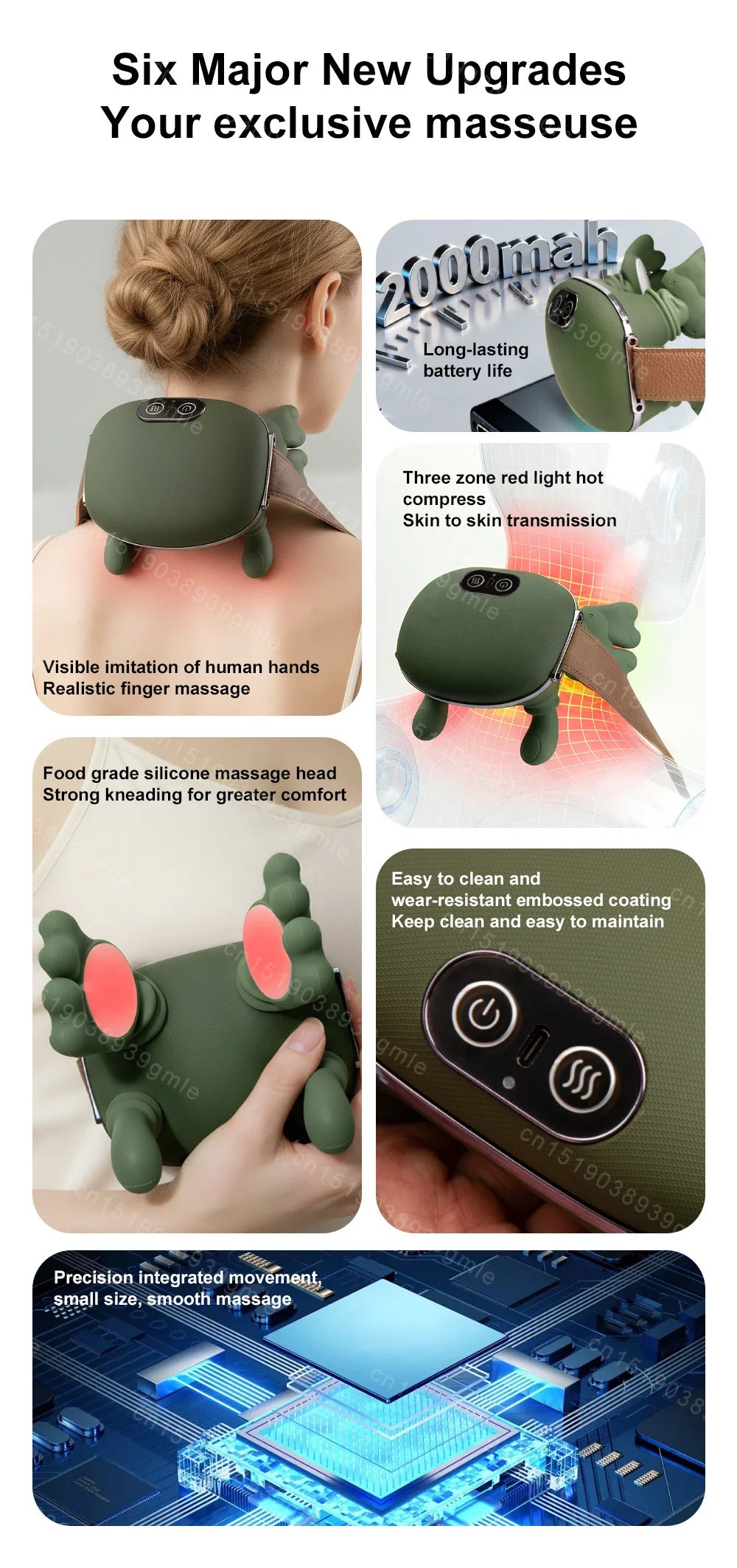 HeatFlex Bionic Hand Neck Massager