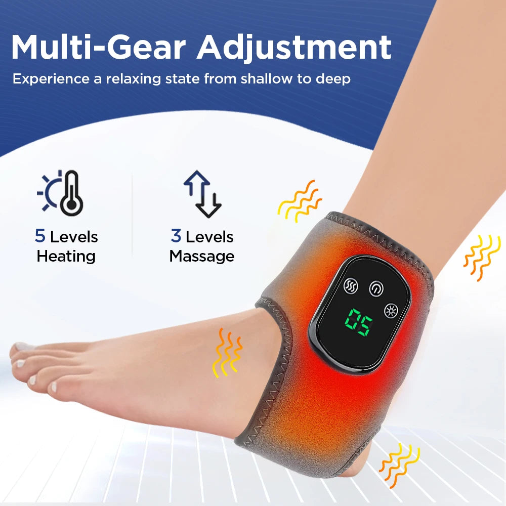 HeatFlex Ankle Heat & Vibration Massager